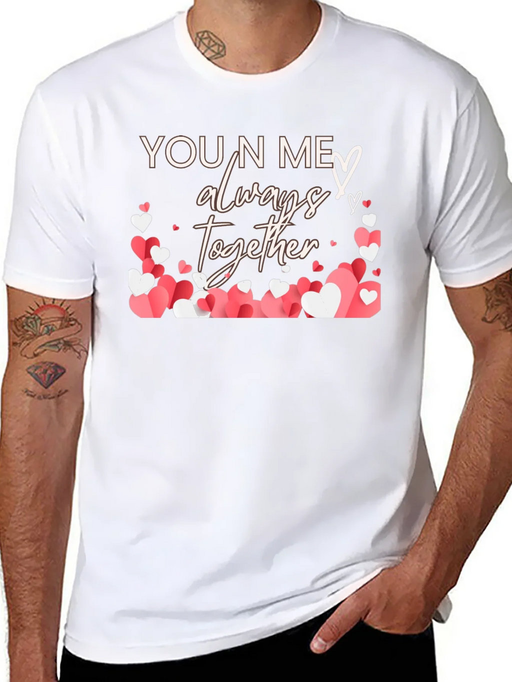 You N Me Always Together Heart T-Shirt product image 6
