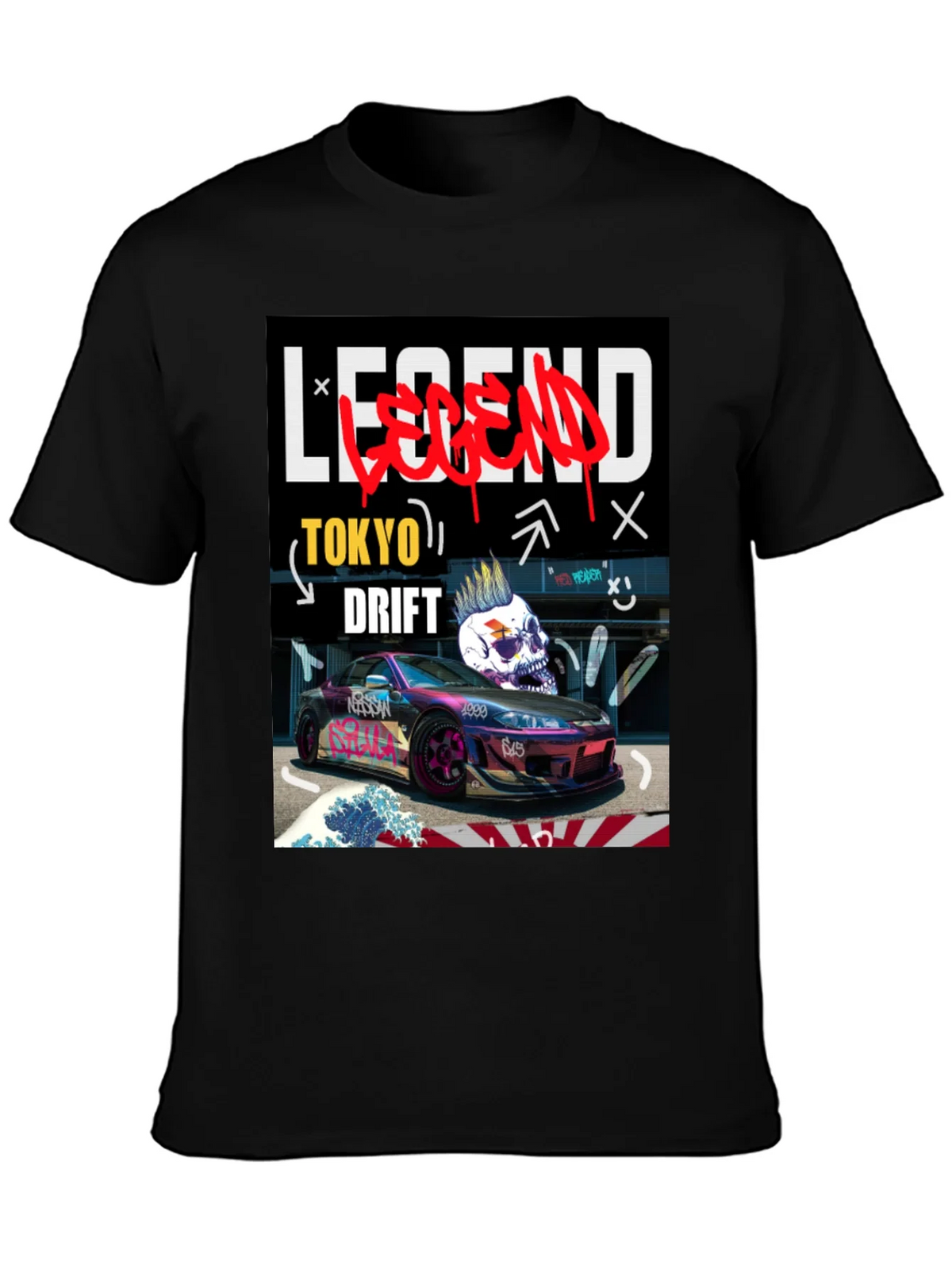 Tokyo Drift Legend Graphic Tee - Black product image 3