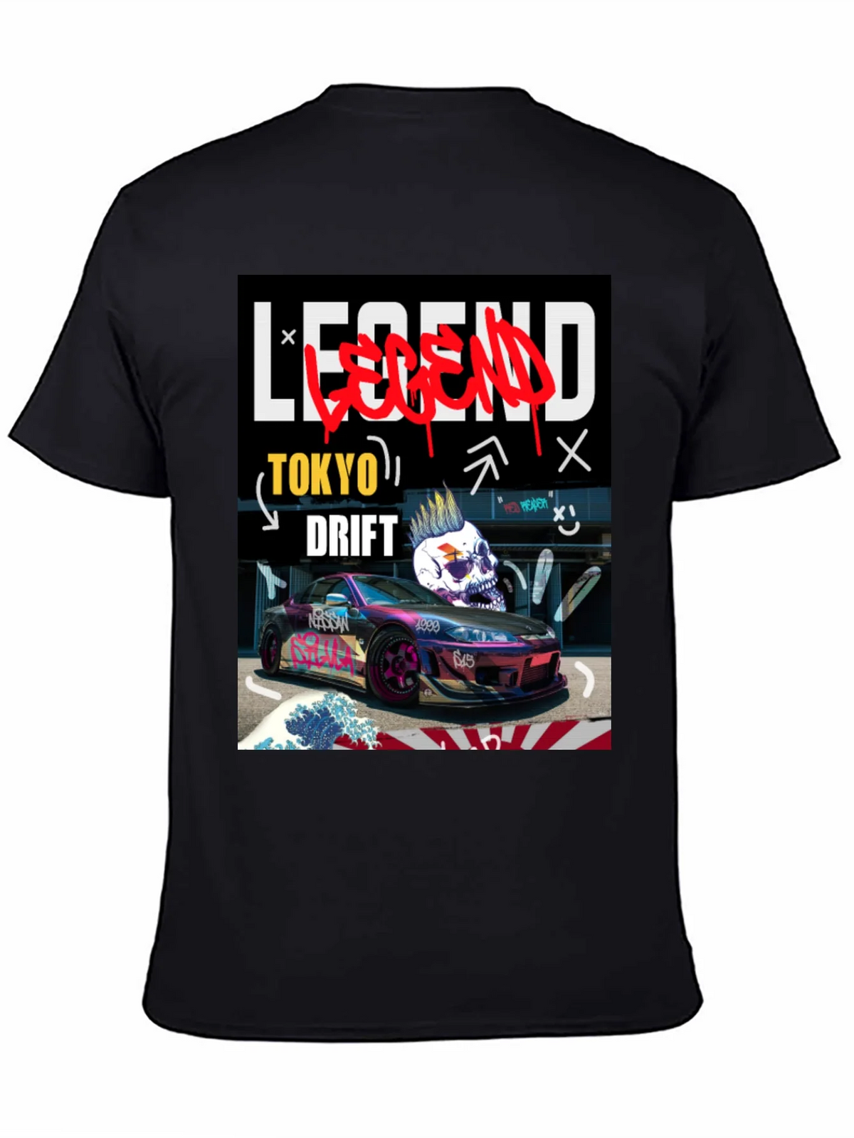 Tokyo Drift Legend Graphic Tee - Black product image 4