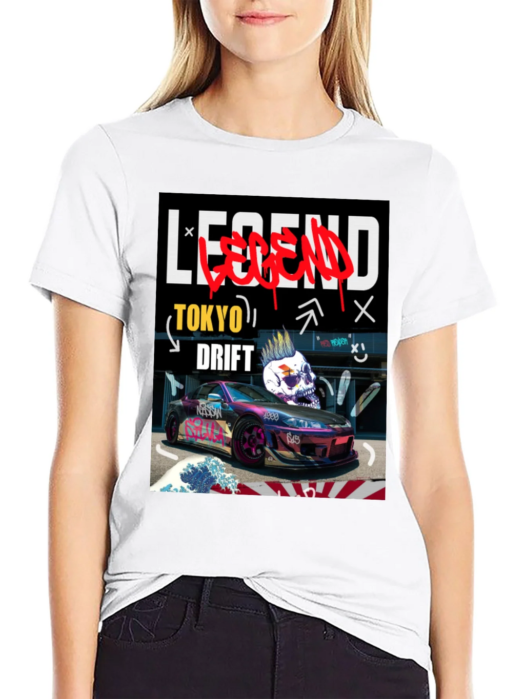 Tokyo Drift Legend Graphic Tee - Black product image 8