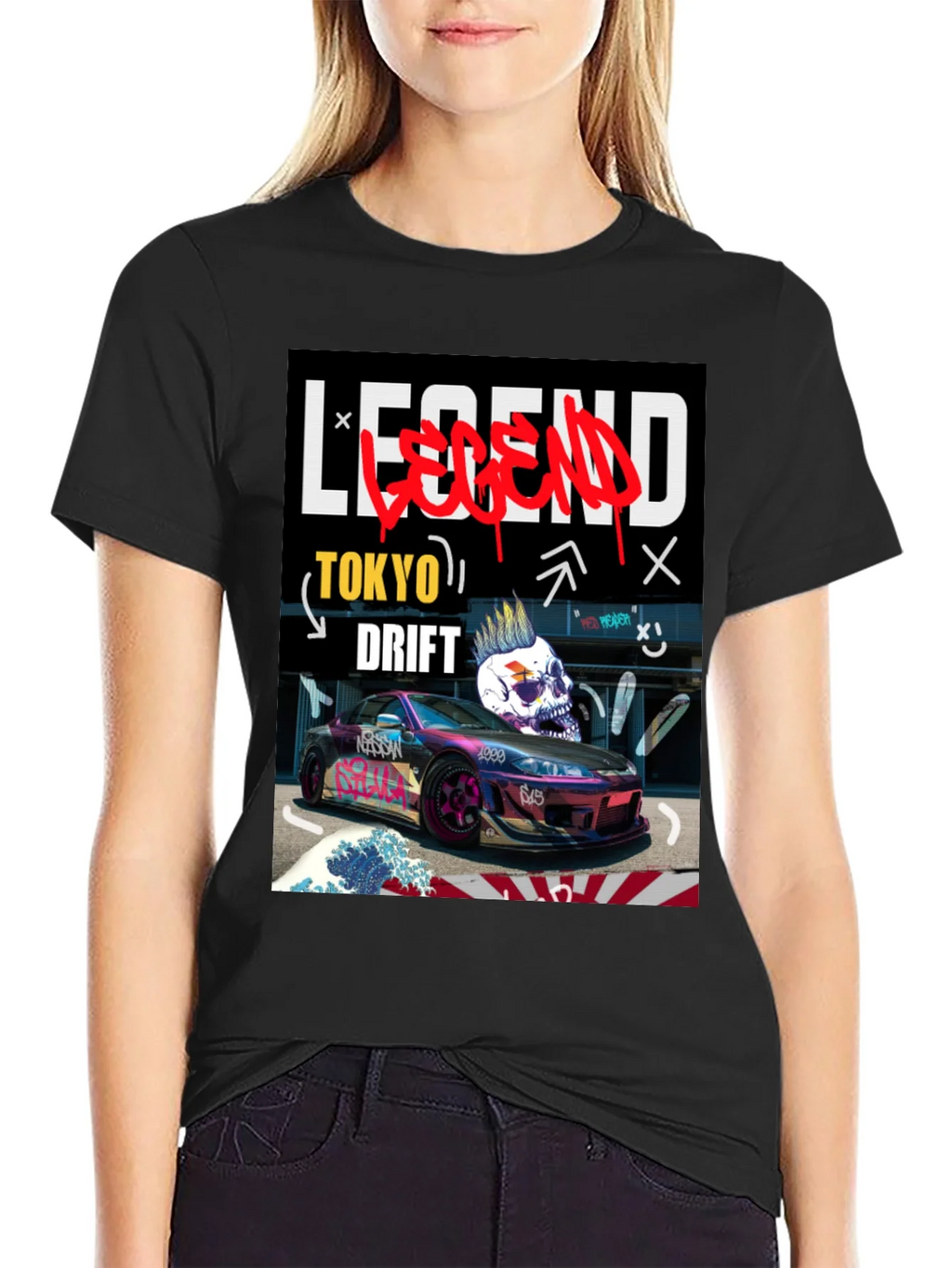 Tokyo Drift Legend Graphic Tee - Black product image 2