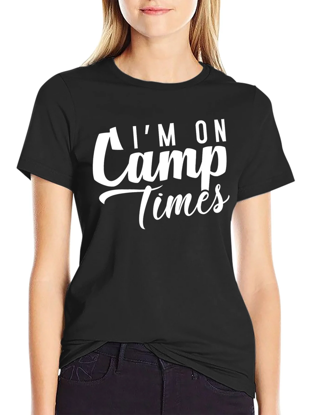 Im On Camp Times Black T-Shirt product image 2