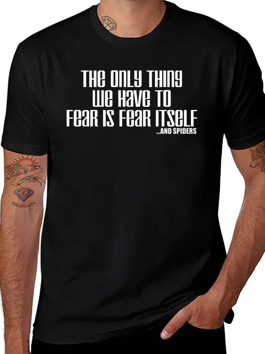 Fear Itself & Spiders Graphic T-Shirt - Mens Black Tee product image 1