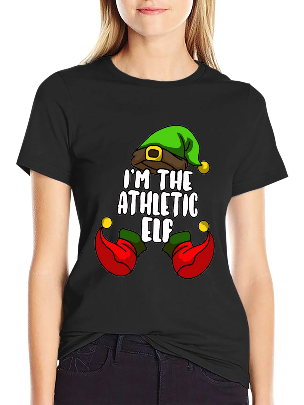 Athletic Elf Christmas T-Shirt product image 2