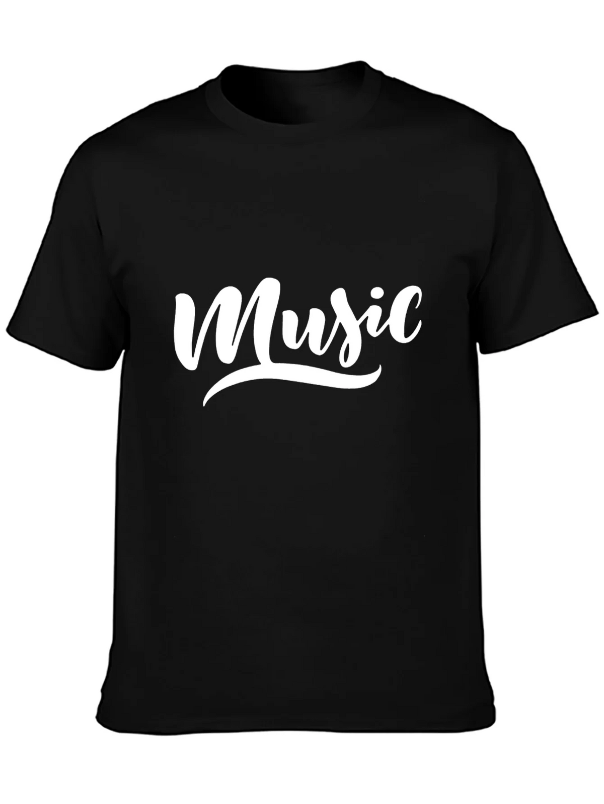 Mens Black Music T-Shirt product image 2