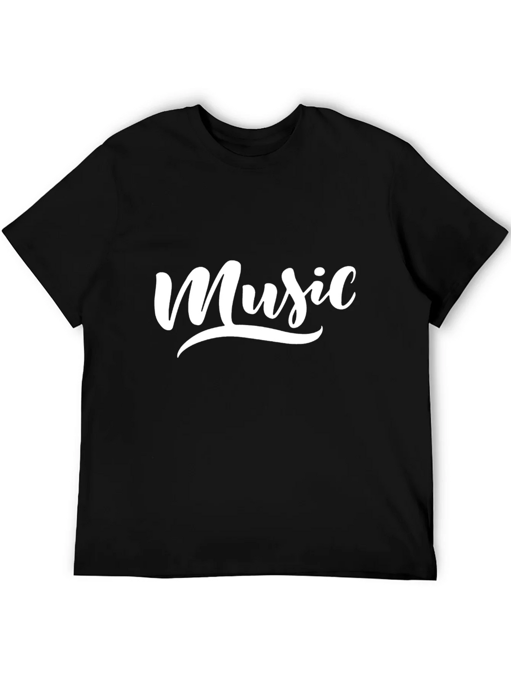 Mens Black Music T-Shirt product image 3