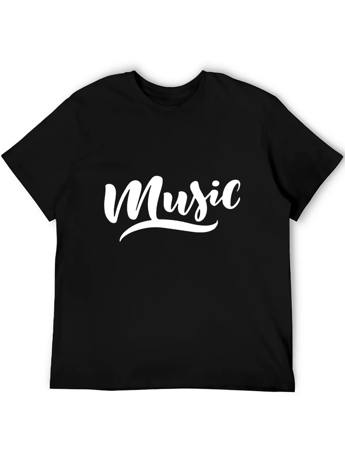 Mens Black Music T-Shirt product image 3
