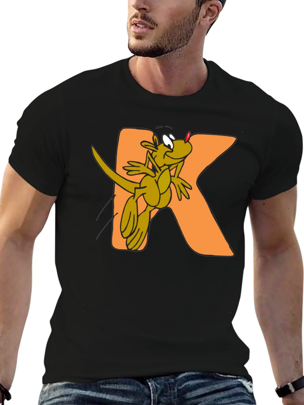Kangaroo Kidz Black Cotton Graphic Tee product image 6
