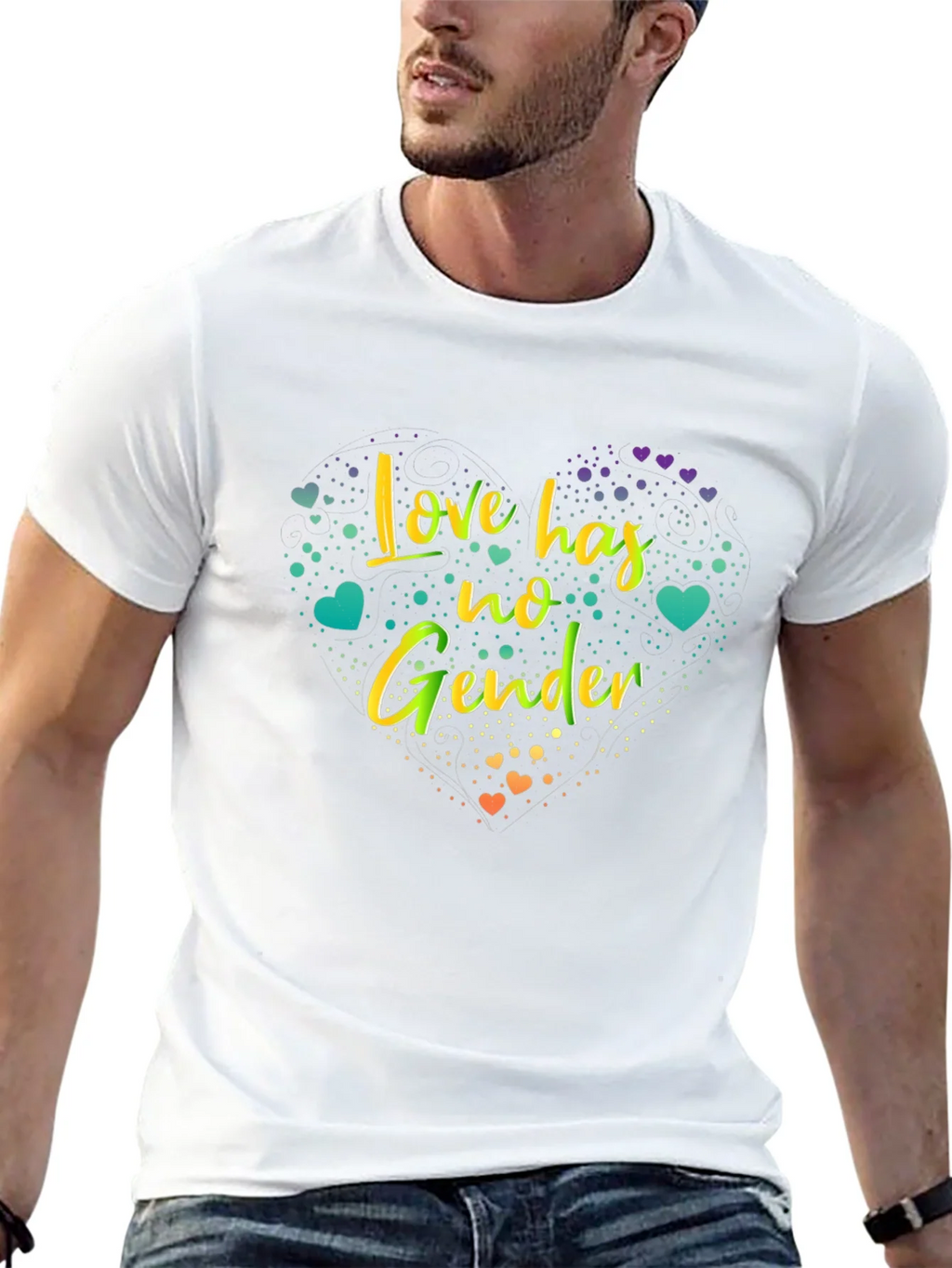 Love Has No Gender Graphic Tee - Black product image 12