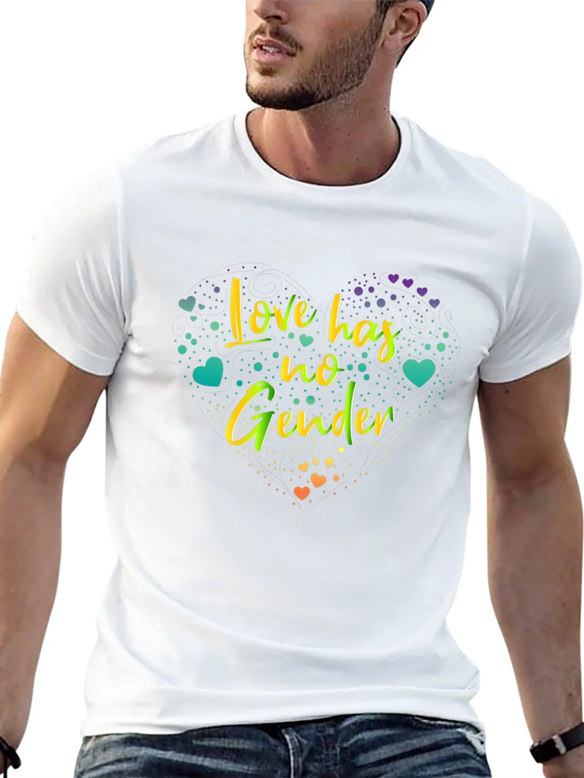 Love Has No Gender Graphic Tee - Black product image 12
