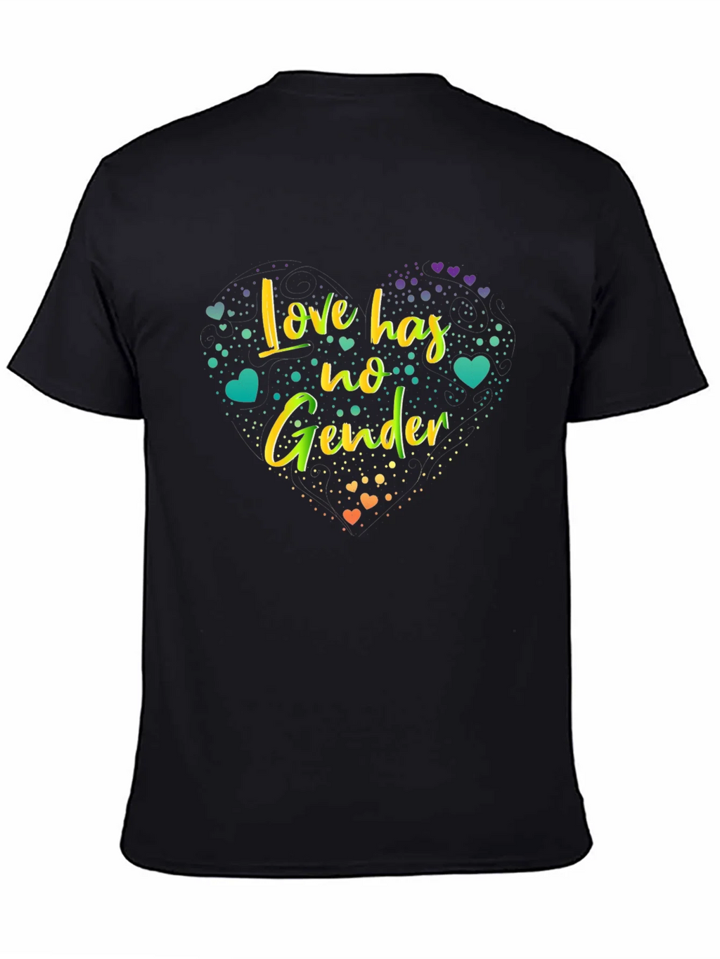 Love Has No Gender Graphic Tee - Black product image 4