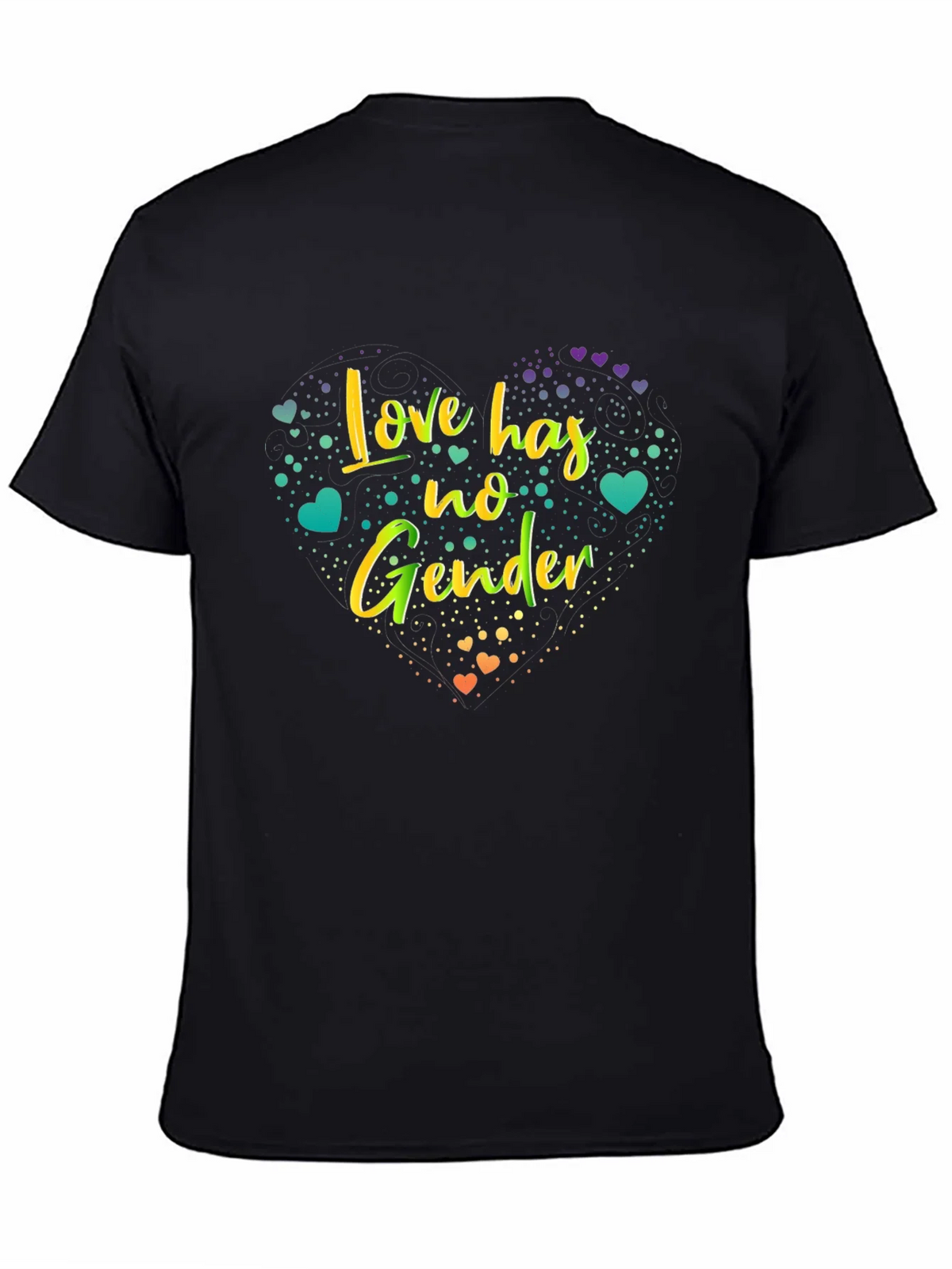Love Has No Gender Graphic Tee - Black product image 4