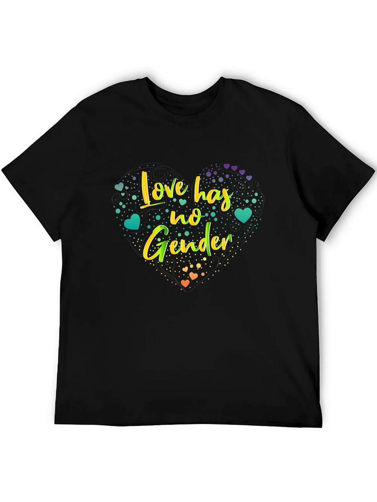 Love Has No Gender Graphic Tee - Black product image 5
