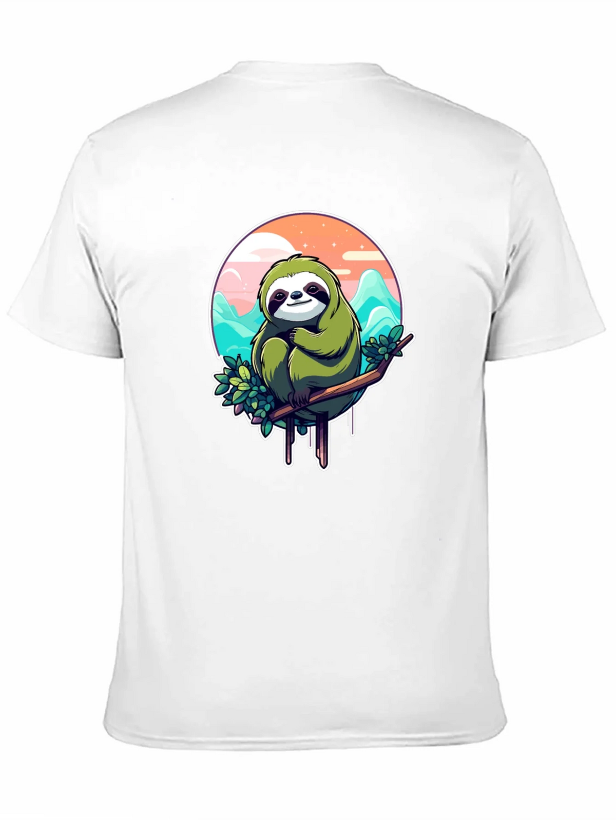 Sloth Graphic Tee - Relaxed Fit Black T-Shirt product image 10