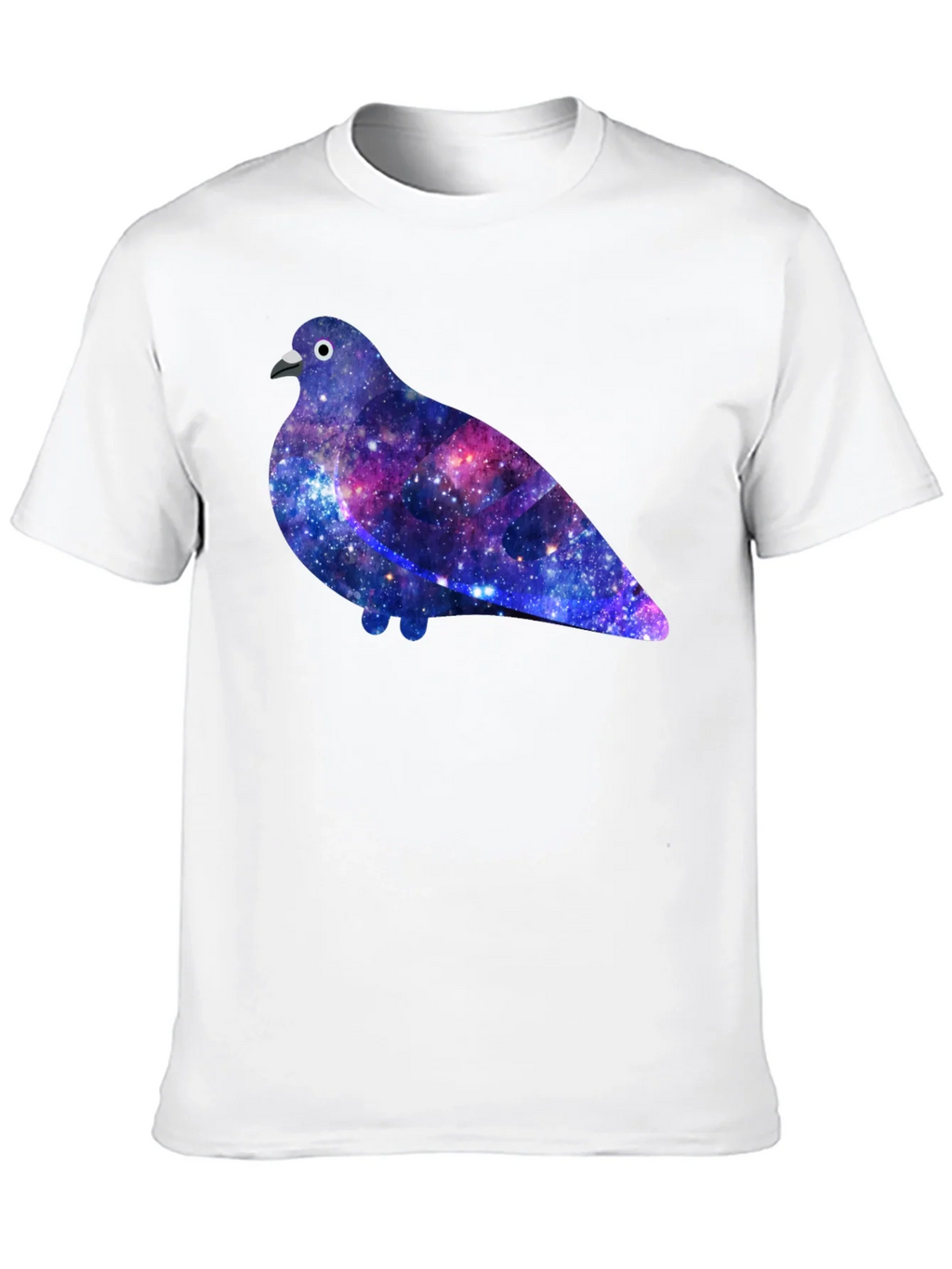 Galaxy Pigeon Graphic Tee - Unique Space Bird T-Shirt product image 9