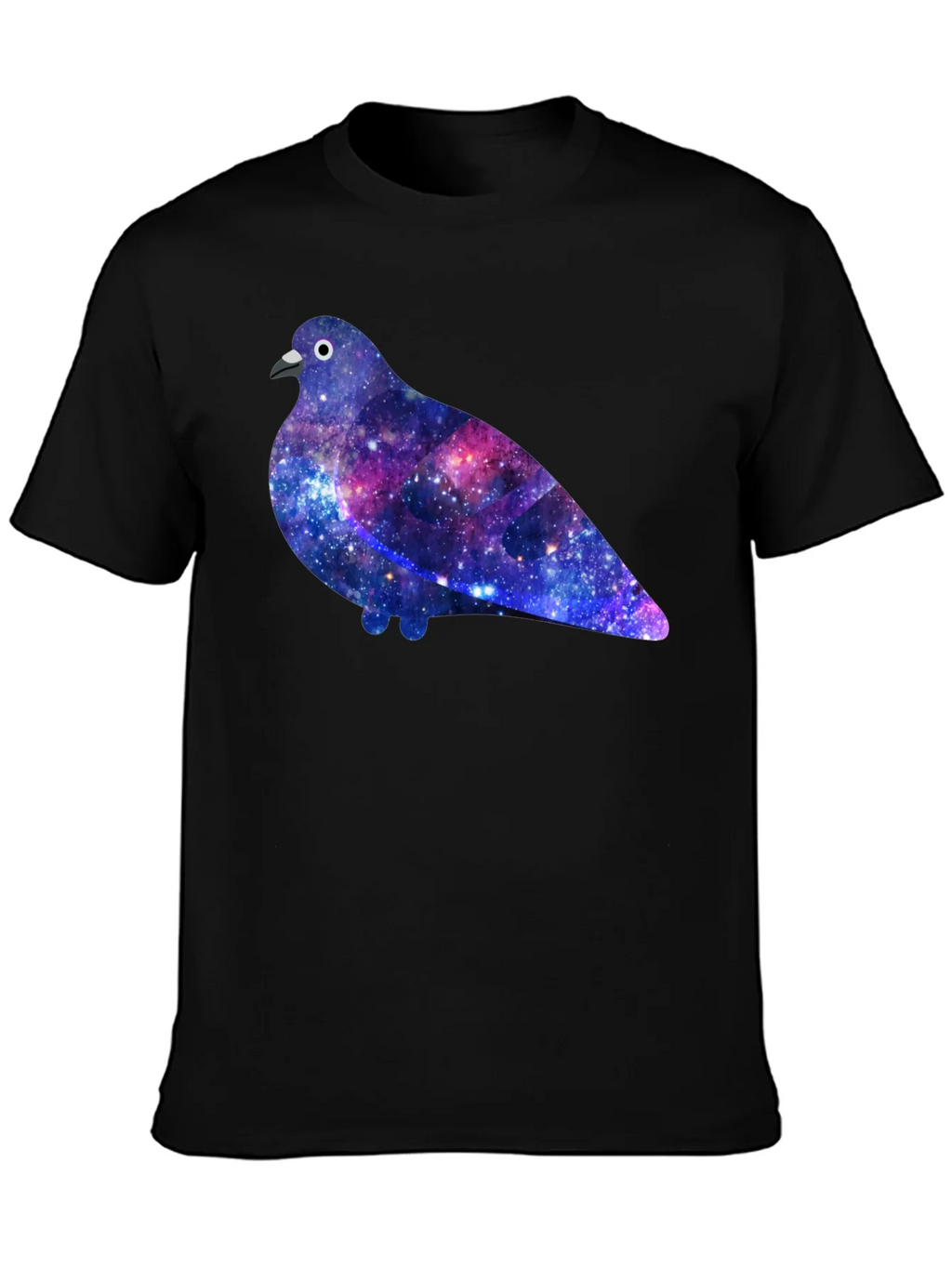 Galaxy Pigeon Graphic Tee - Unique Space Bird T-Shirt product image 3