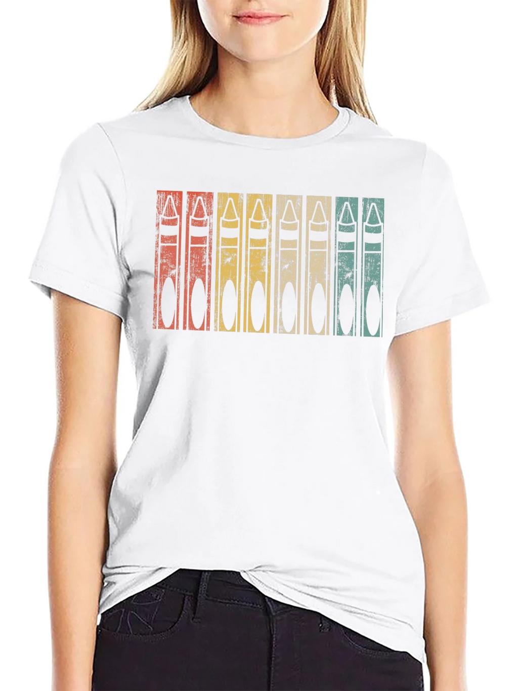 Retro Crayon T-Shirt - Vintage Style Graphic Tee product image 8