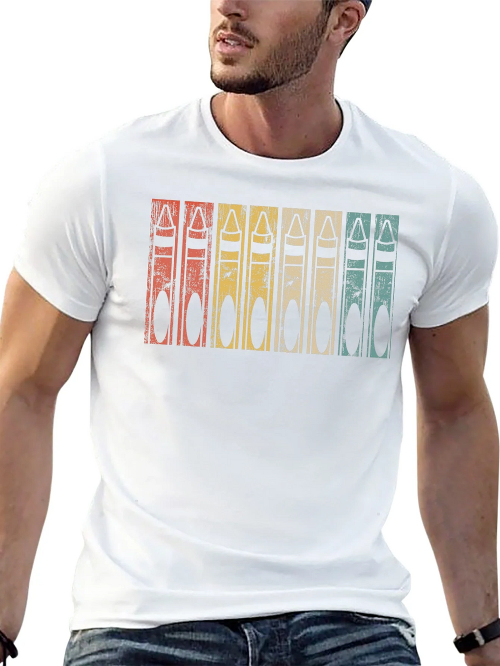 Retro Crayon T-Shirt - Vintage Style Graphic Tee product image 12