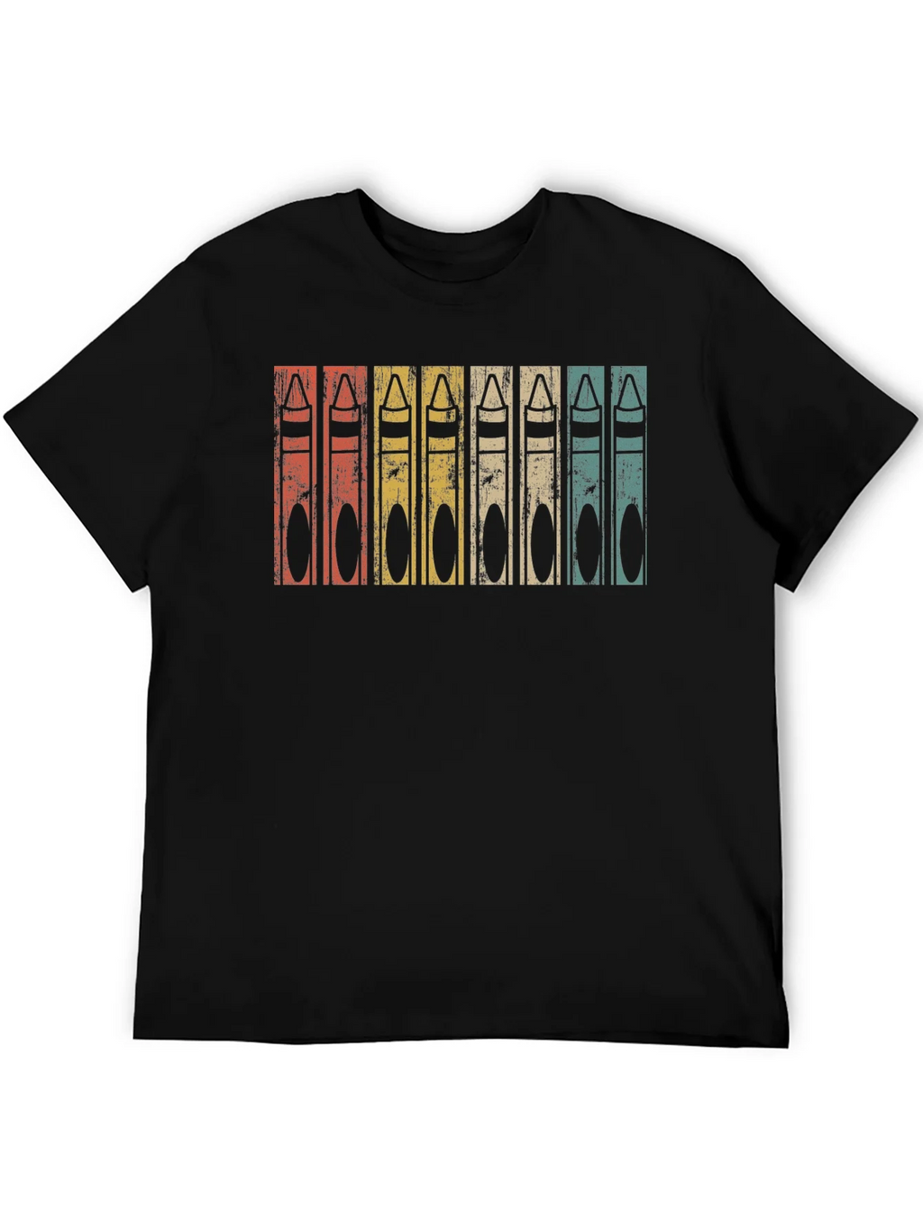 Retro Crayon T-Shirt - Vintage Style Graphic Tee product image 5