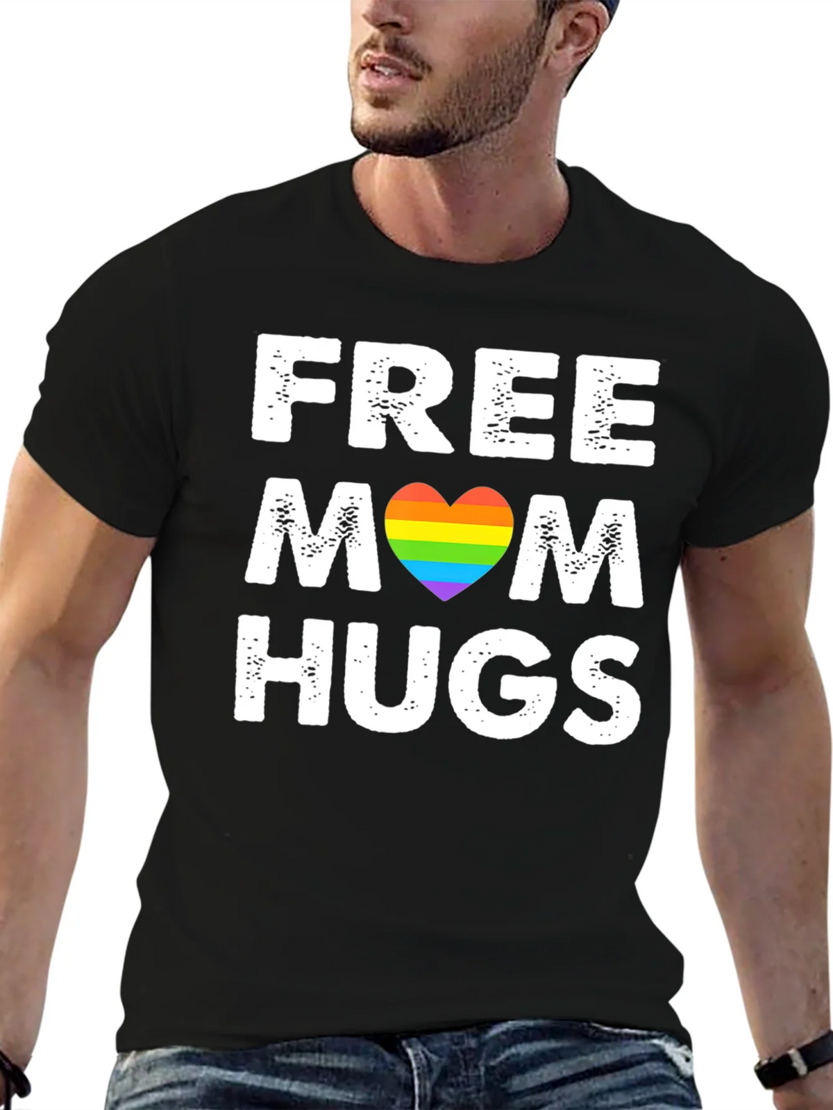 Free Mom Hugs Pride T-Shirt product image 3