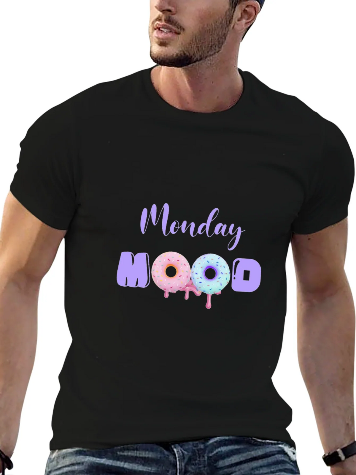 Monday Mood Donut Graphic Tee product image 4