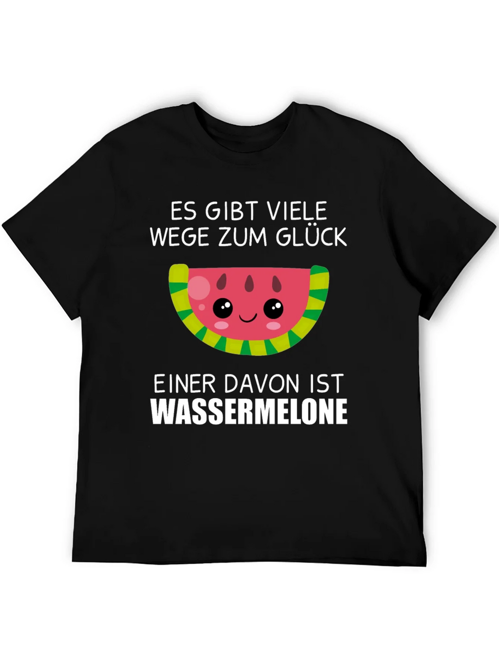 Funny Watermelon Glück T-Shirt - German Saying product image 5