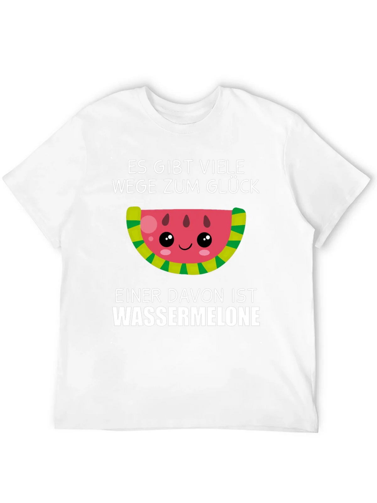 Funny Watermelon Glück T-Shirt - German Saying product image 11