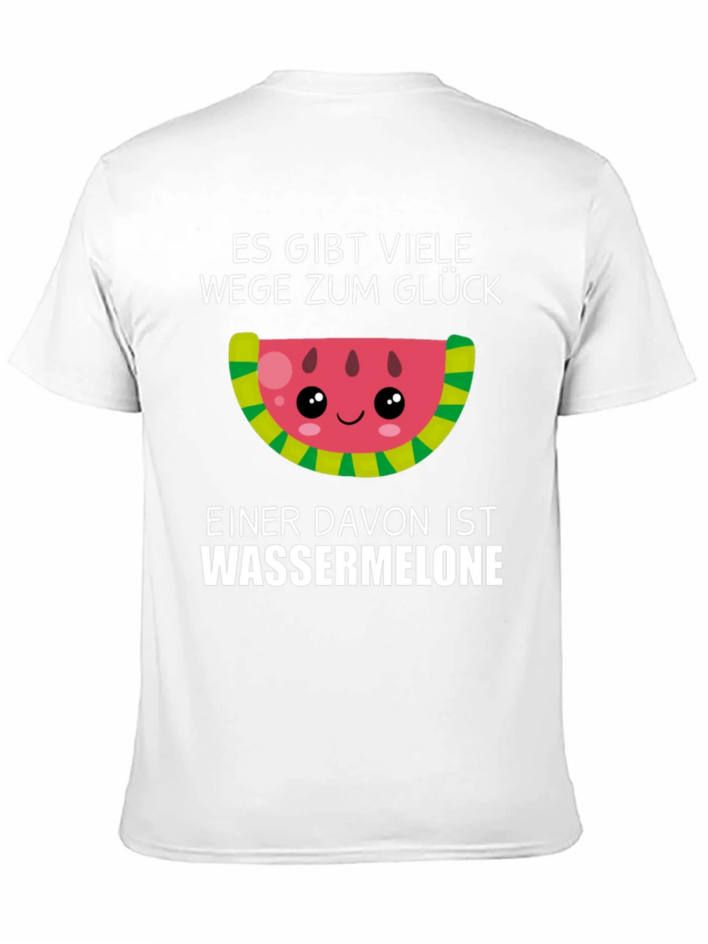 Funny Watermelon Glück T-Shirt - German Saying product image 10