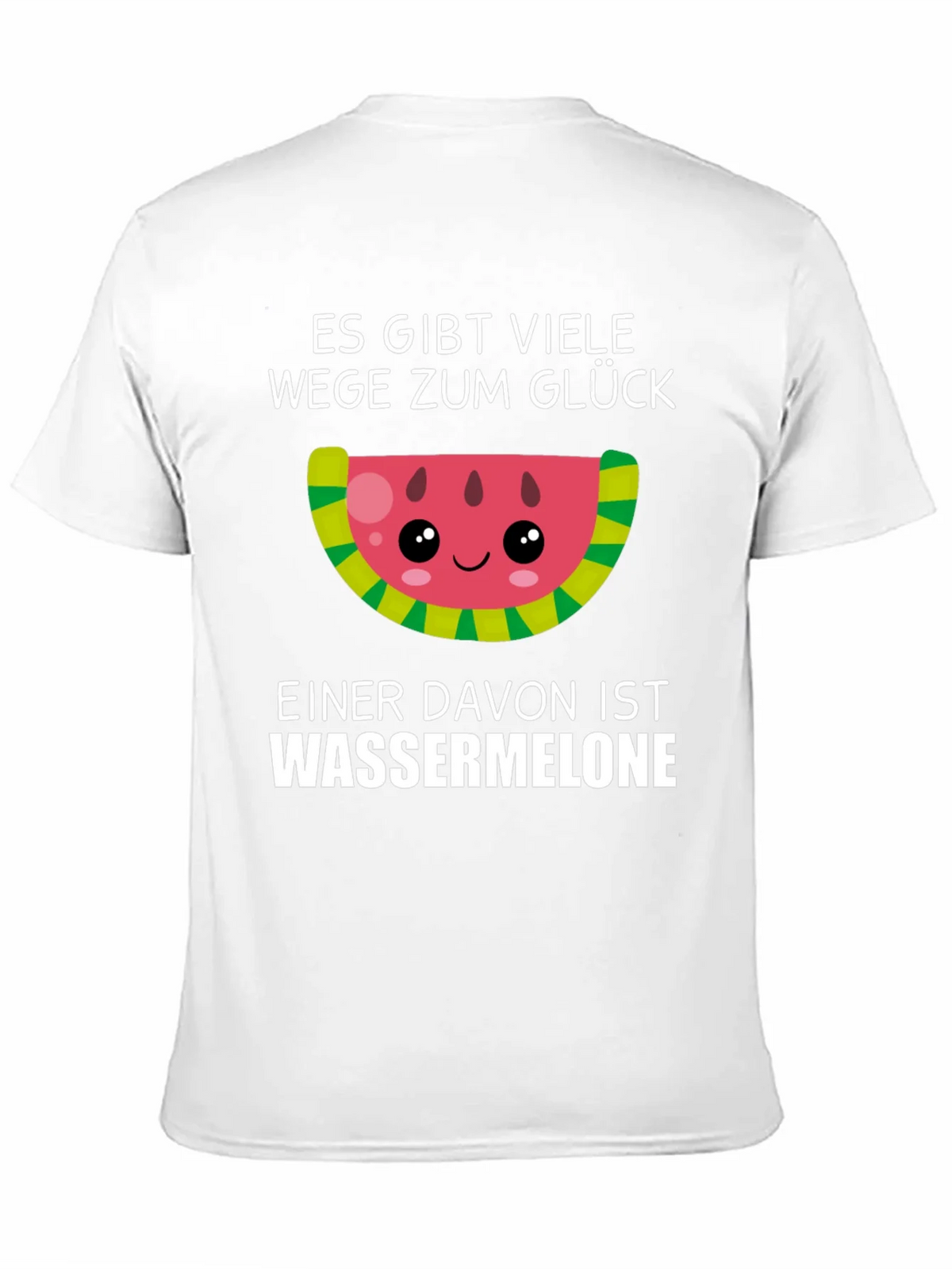Funny Watermelon Glück T-Shirt - German Saying product image 10