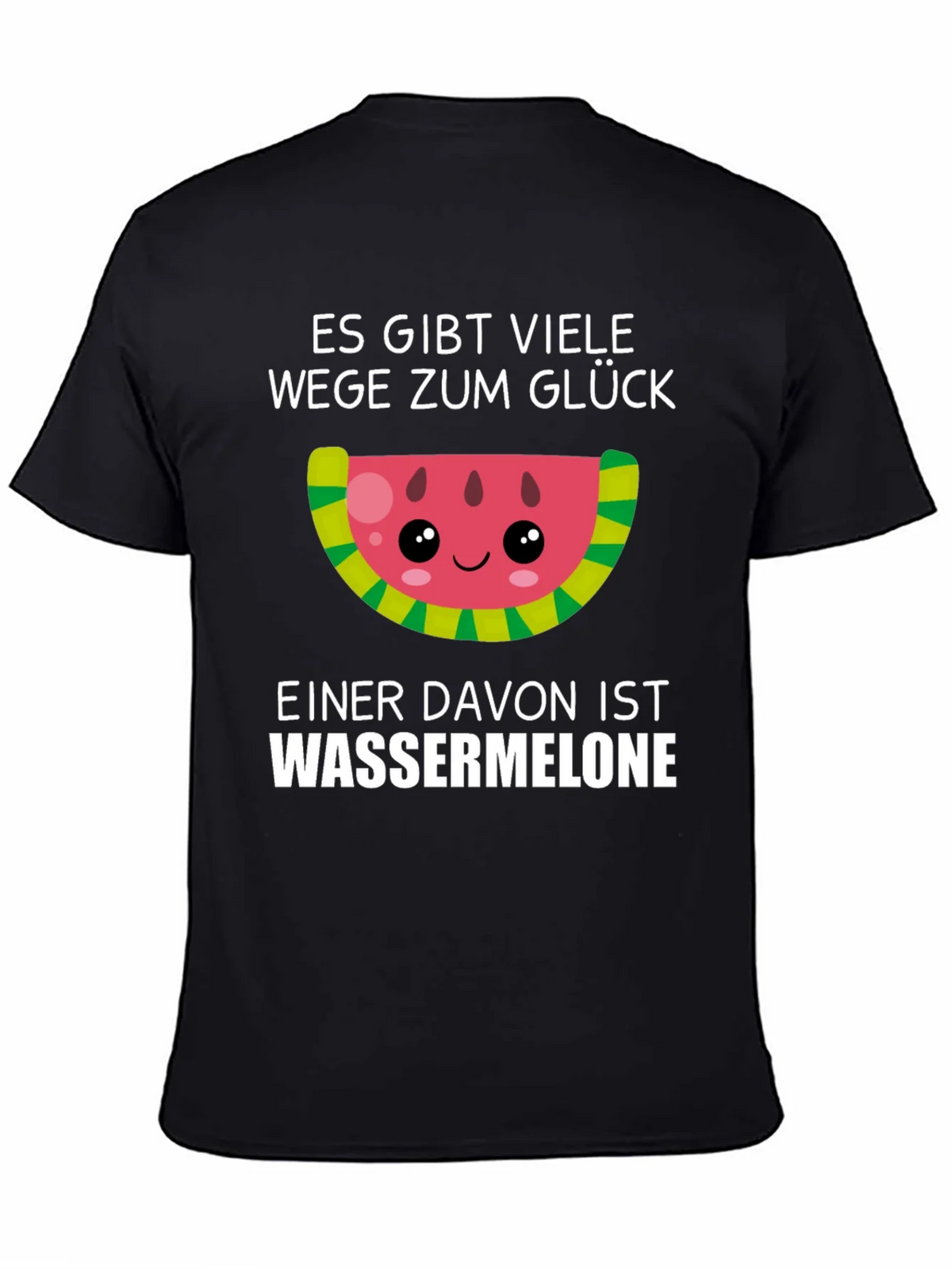 Funny Watermelon Glück T-Shirt - German Saying product image 4