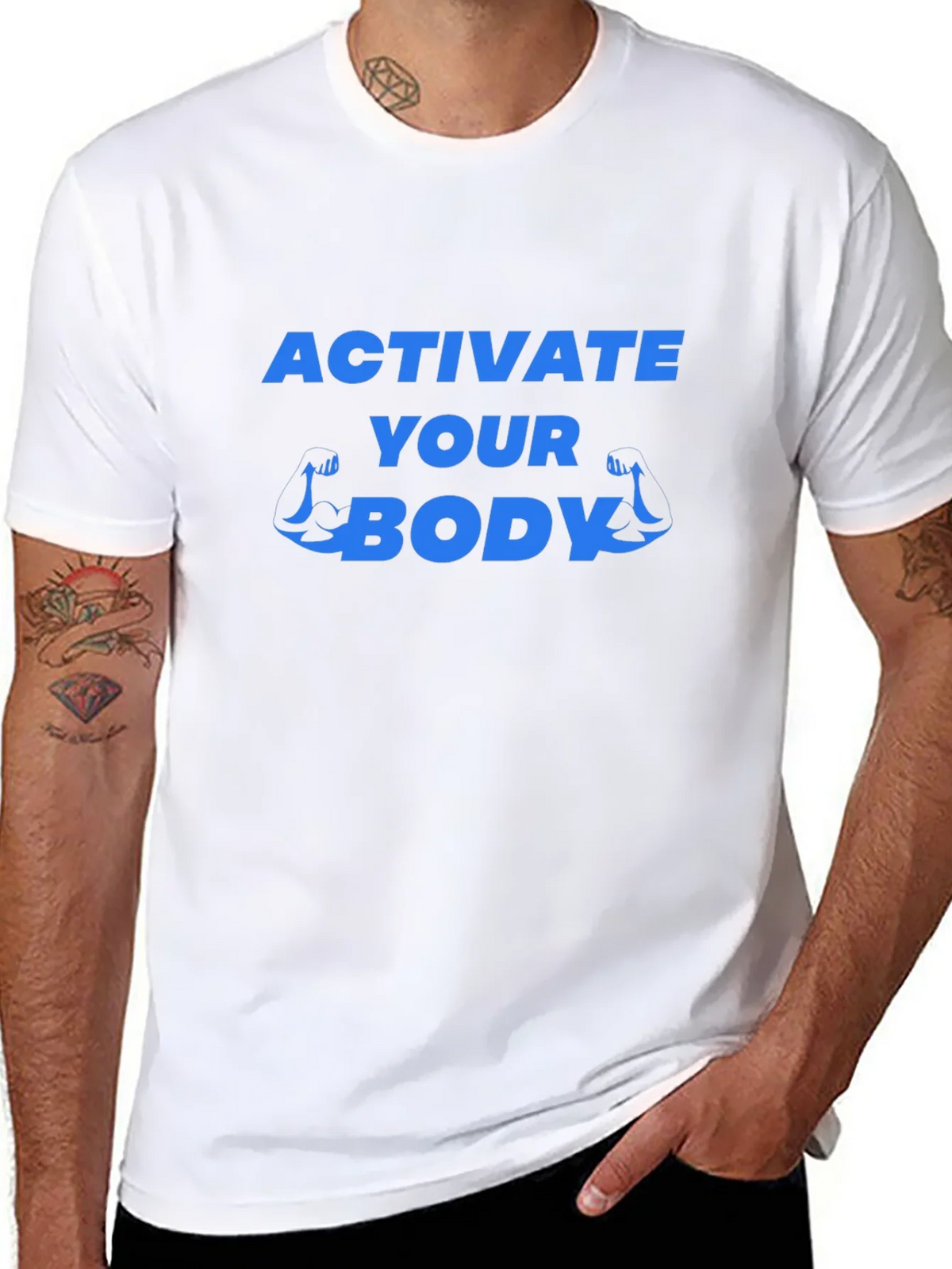Activate Your Body Graphic Tee - Black product image 7