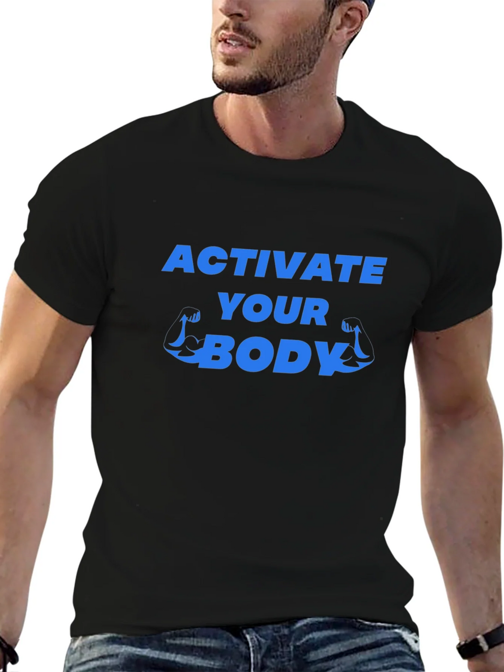 Activate Your Body Graphic Tee - Black product image 6