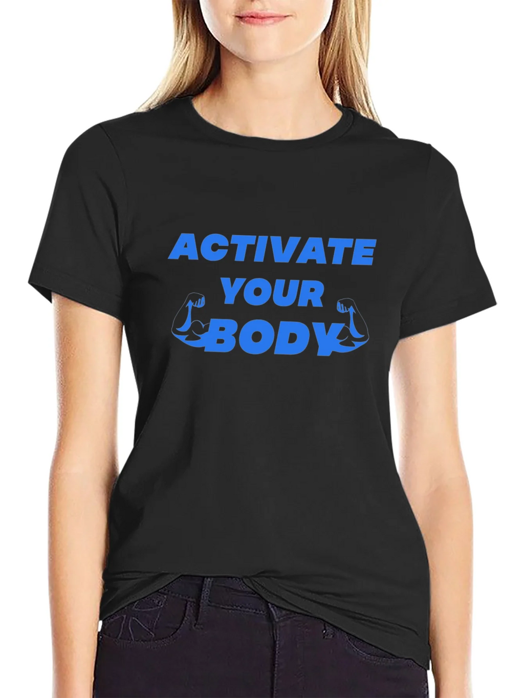Activate Your Body Graphic Tee - Black product image 2
