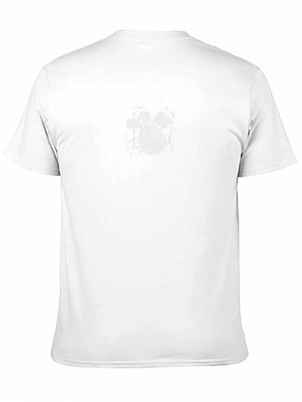 Fingerprint Mickey Mouse Black T-Shirt product image 10