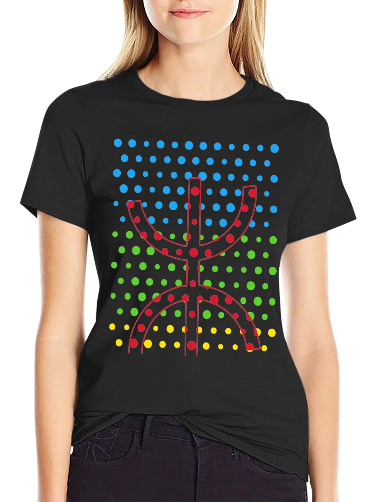 Amazigh Symbol Black T-Shirt product image 2