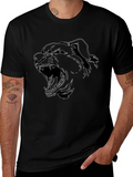 Rottweiler Outline Graphic Tee - Black product image 1