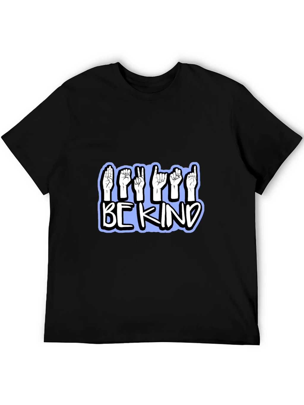 Be Kind Sign Language T-Shirt - Black product image 4