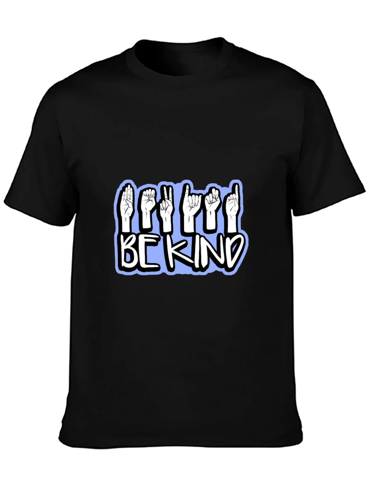 Be Kind Sign Language T-Shirt - Black product image 2