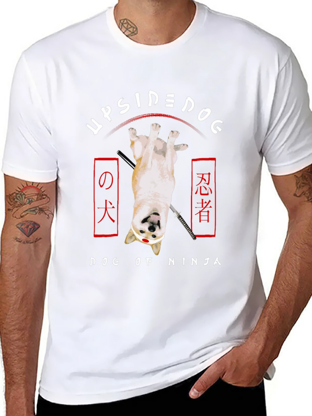 Upside Down Dog of Ninja T-Shirt product image 2