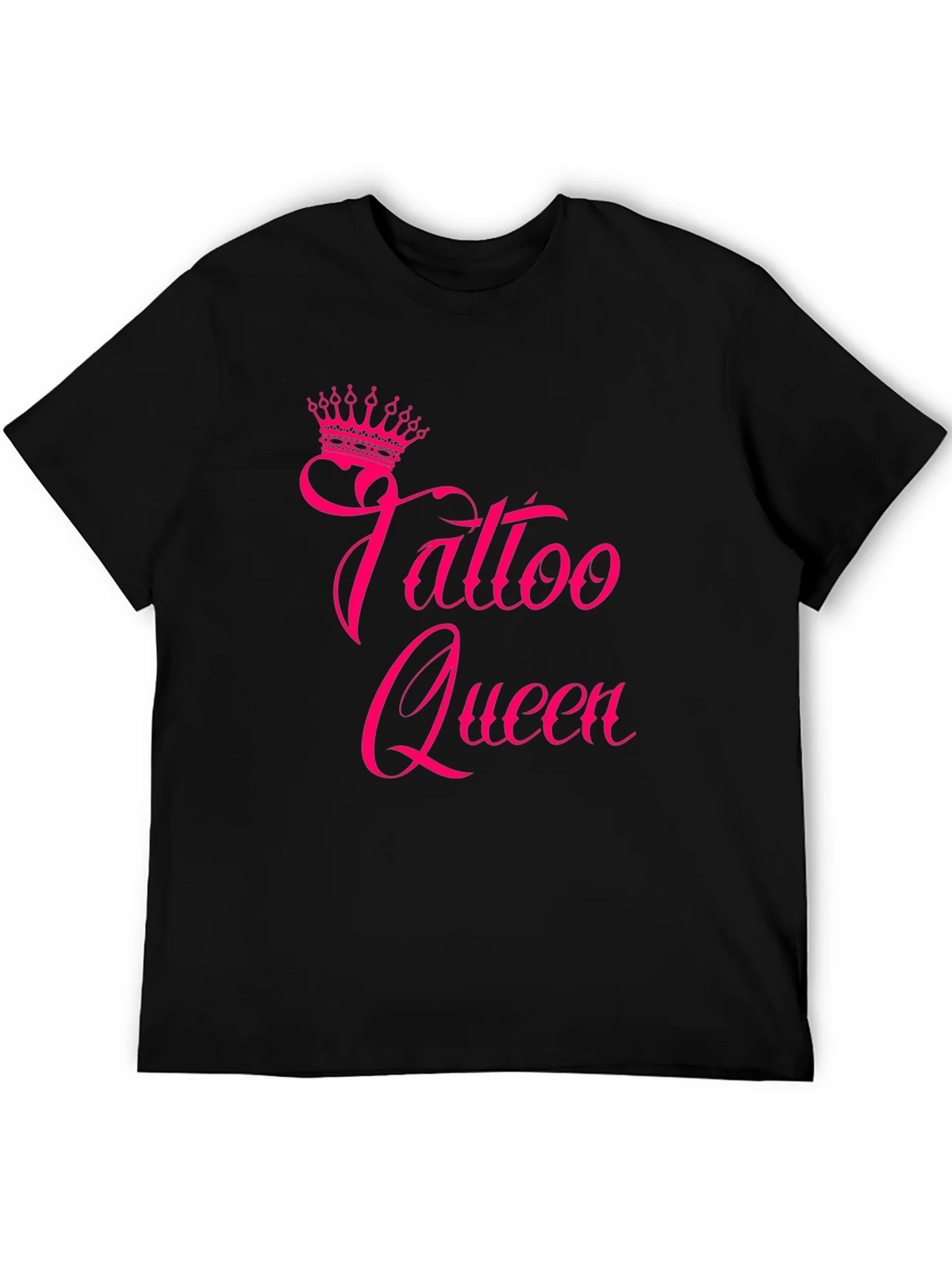 Tattoo Queen Black T-Shirt with Pink Print product image 5