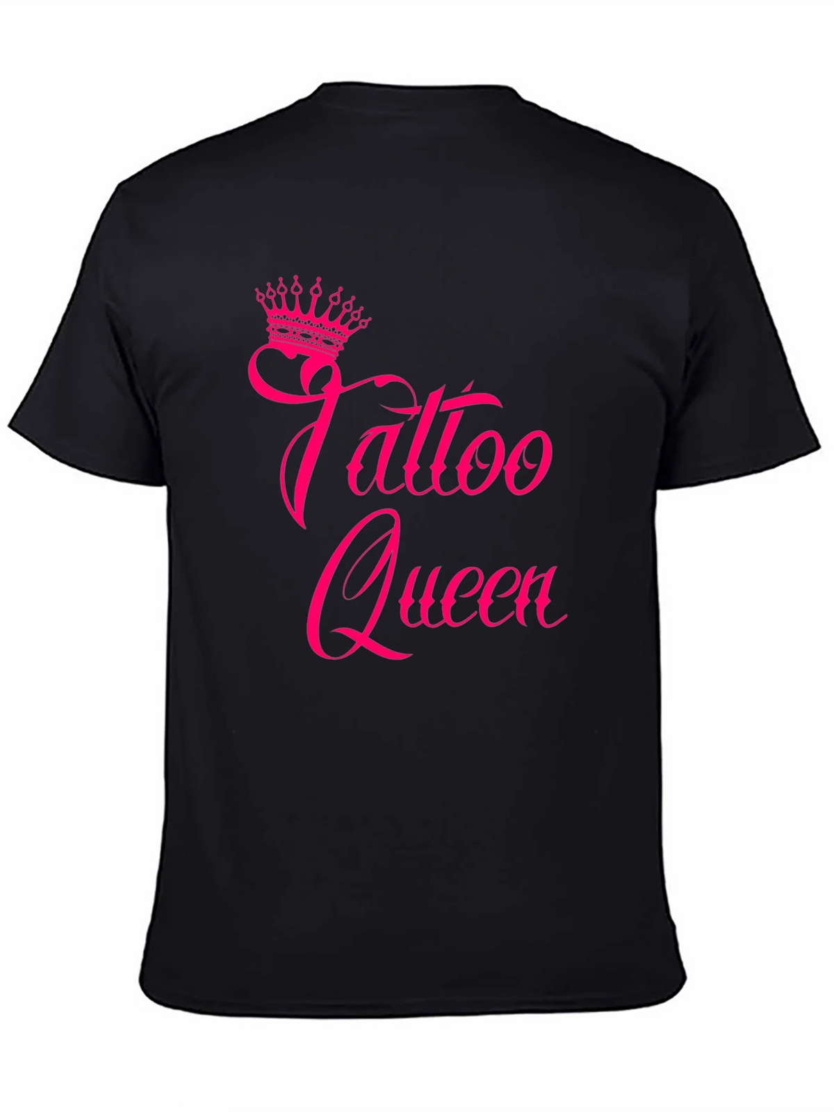 Tattoo Queen Black T-Shirt with Pink Print product image 4