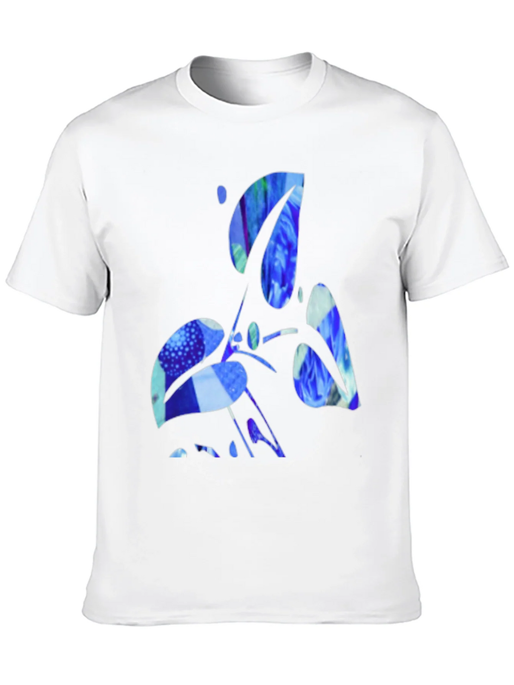 Abstract Blue Graphic Black T-Shirt product image 8
