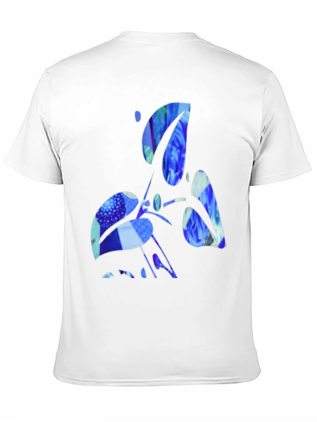Abstract Blue Graphic Black T-Shirt product image 9