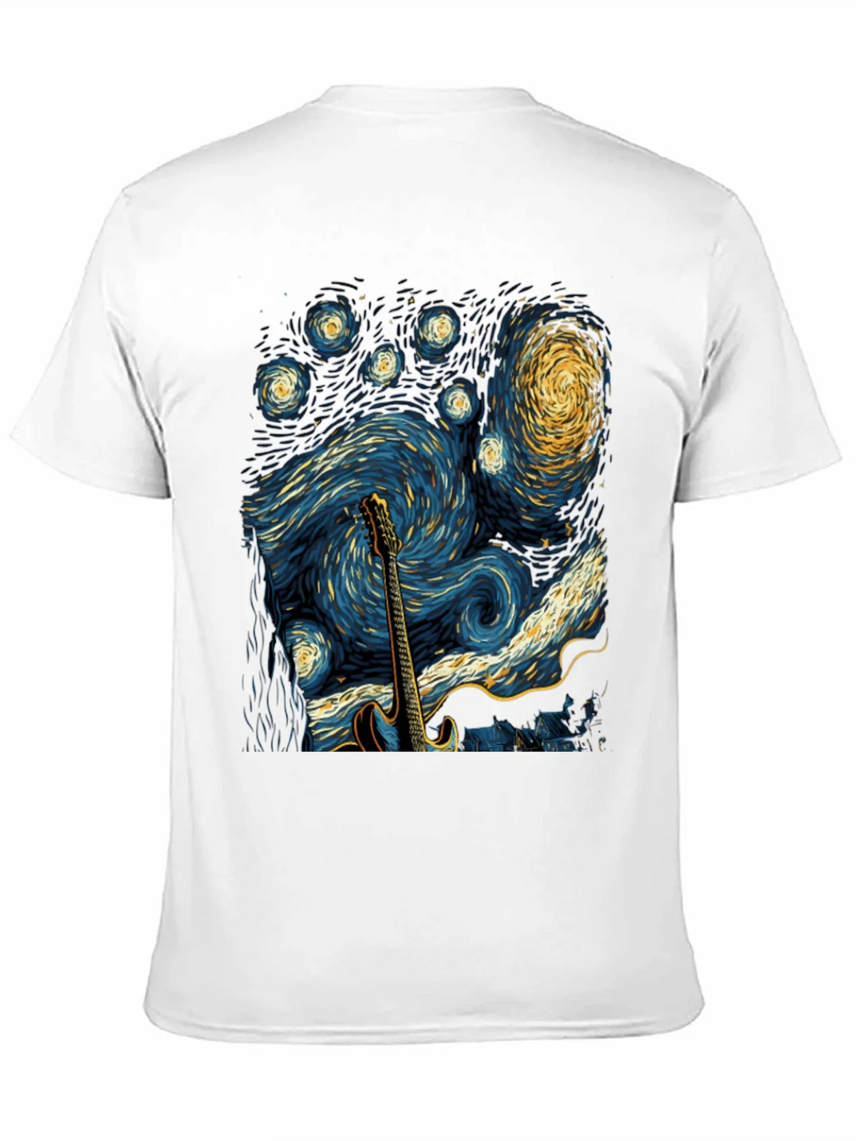 Starry Night Guitar T-Shirt product image 10