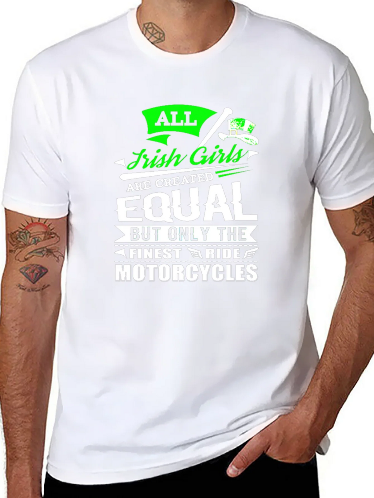 Irish Girls Motorcycles T-Shirt product image 7