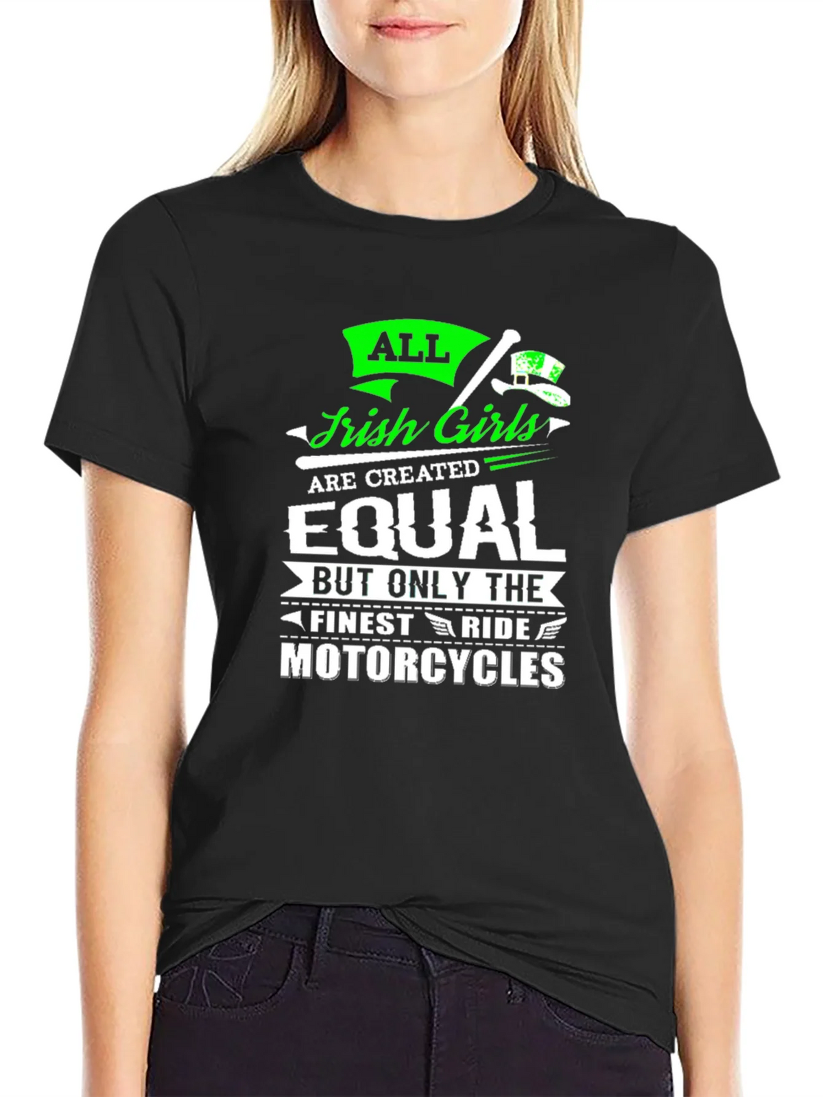 Irish Girls Motorcycles T-Shirt product image 2