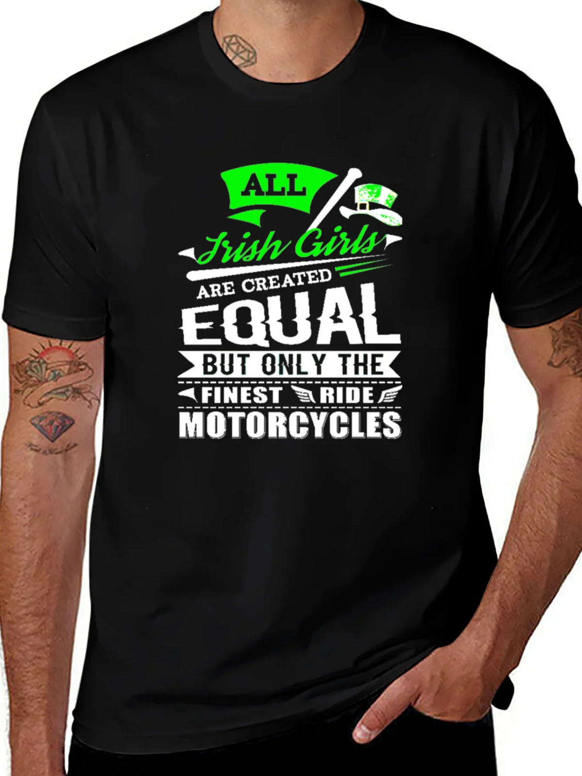 Irish Girls Motorcycles T-Shirt product image 1