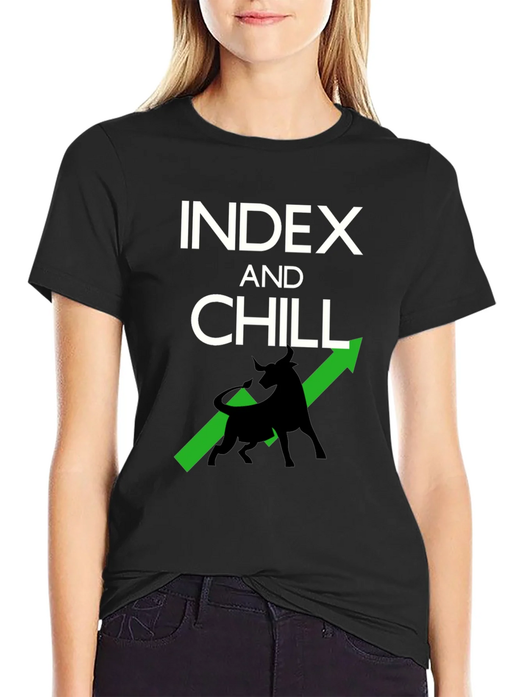 Index and Chill Graphic Tee - Stock Market Bull T-Shirt product image 2