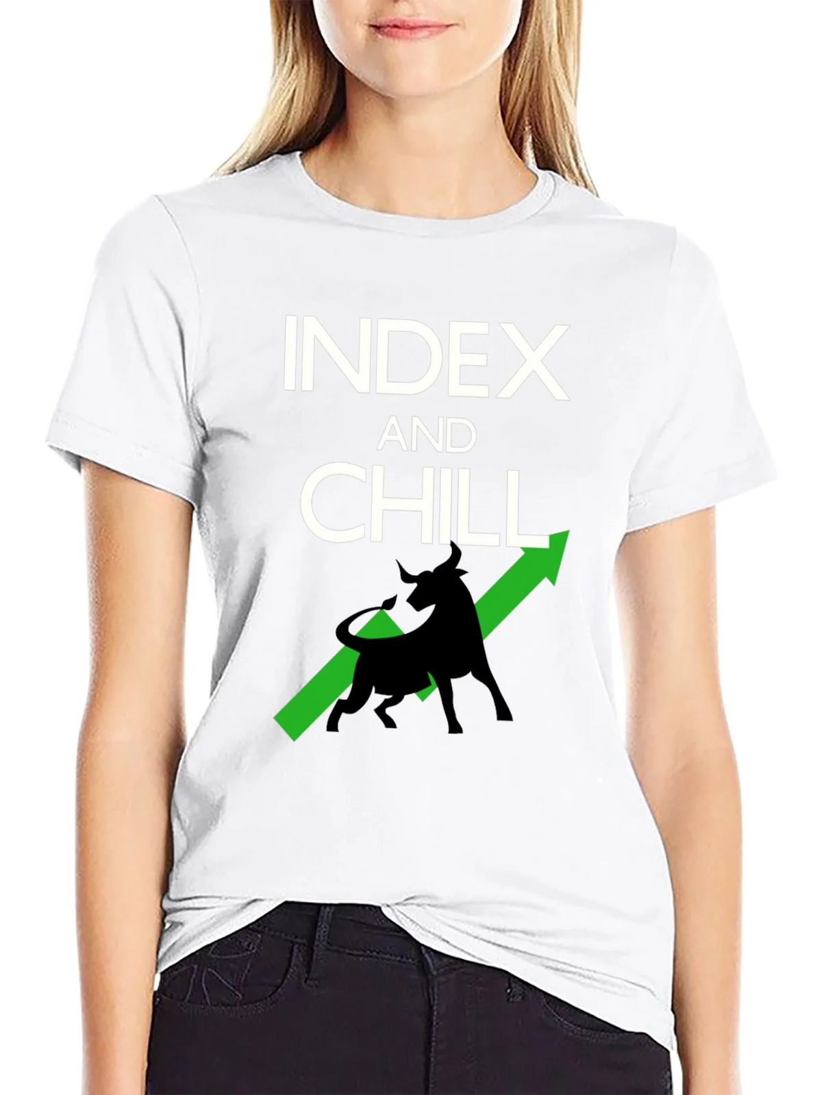 Index and Chill Graphic Tee - Stock Market Bull T-Shirt product image 8