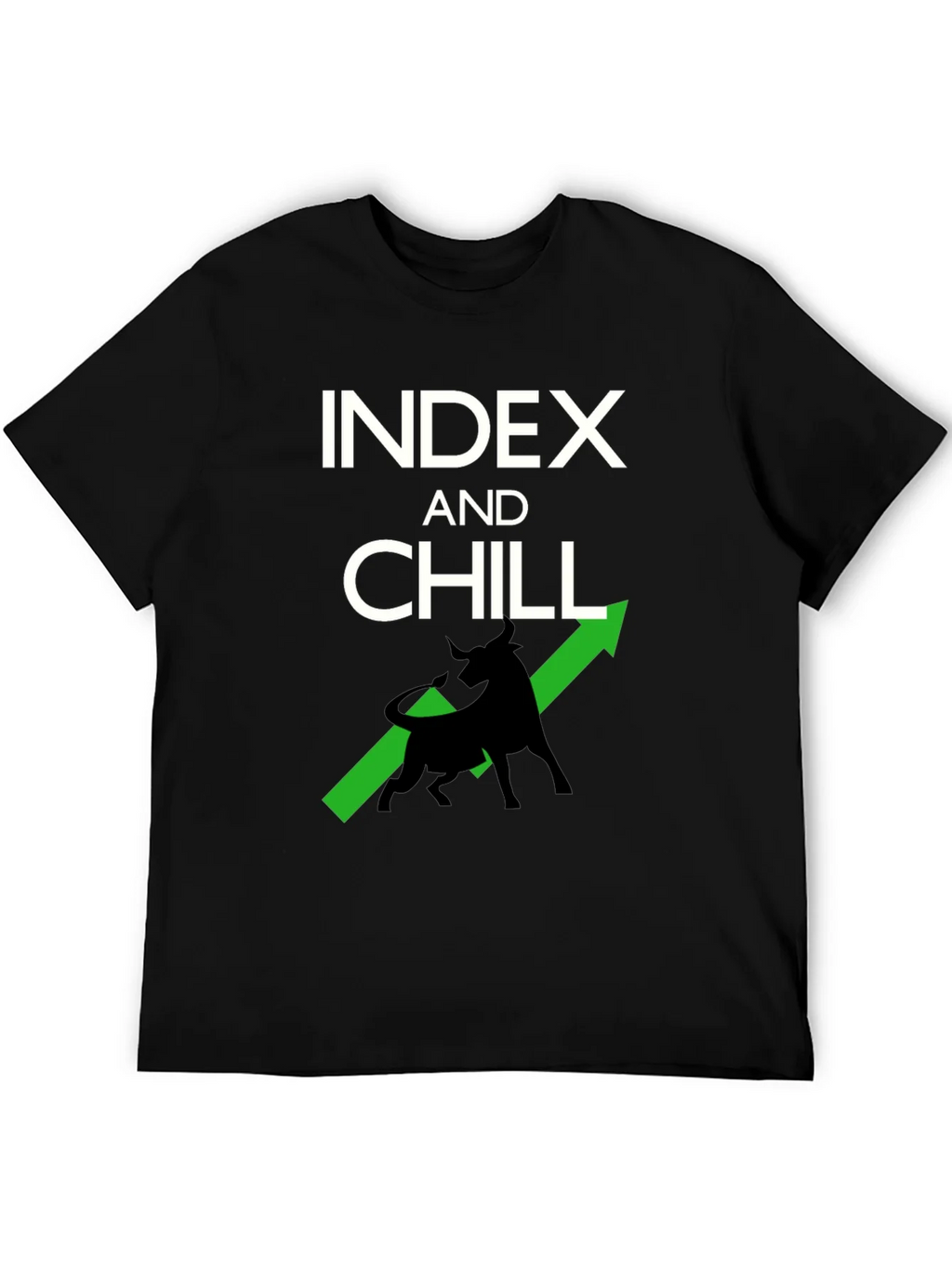 Index and Chill Graphic Tee - Stock Market Bull T-Shirt product image 5